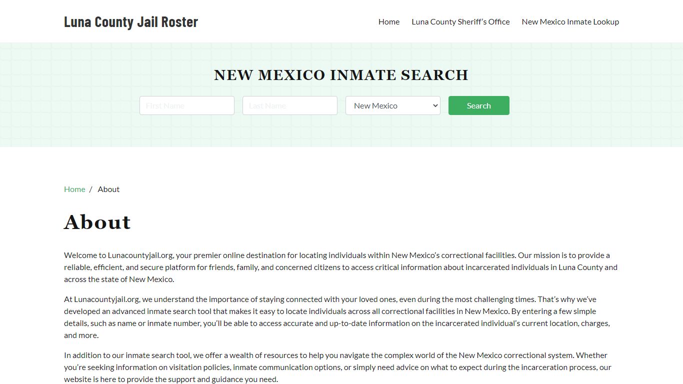 New Mexico Inmate Search